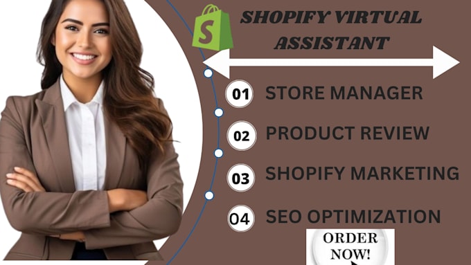 Gig Preview - Do shopify virtual assistance and store management