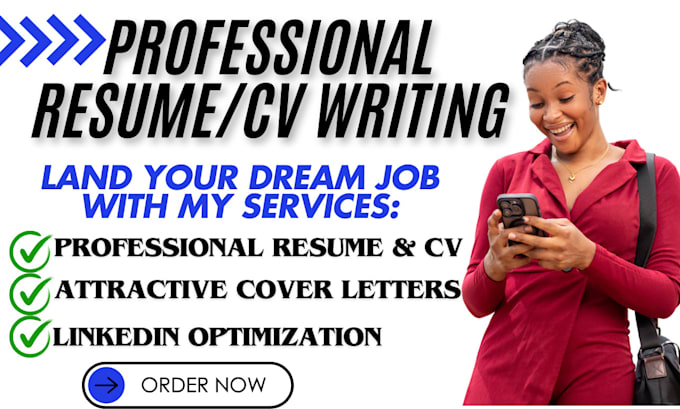 Gig Preview - Write ats resume writing, cover letters, and linkedin profile optimization