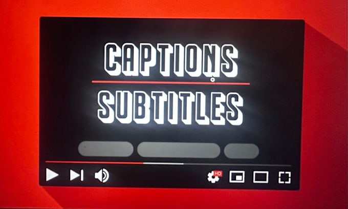 Gig Preview - Create accurate english captions for your video content