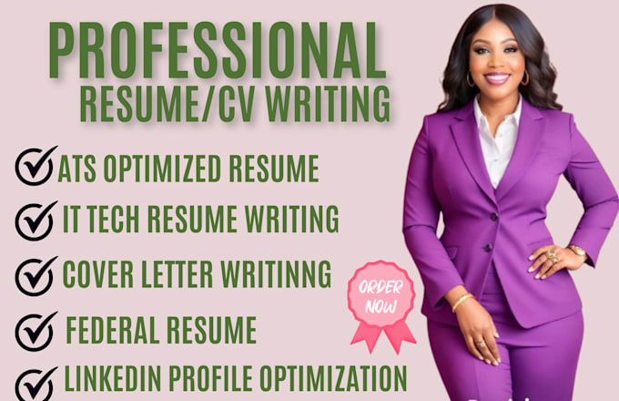 Gig Preview - Be 24hr CV writer for IT tech resume engineering resume cybersecurity ats resume