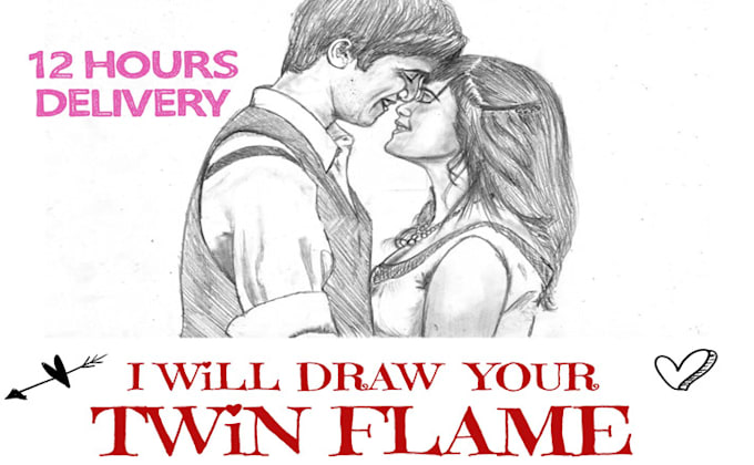 Gig Preview - Draw your perfect twin flame within 12 hours