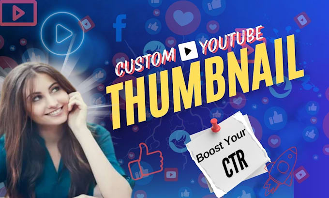 Gig Preview - Be design your social media banner and you tube eye catching thumbnail