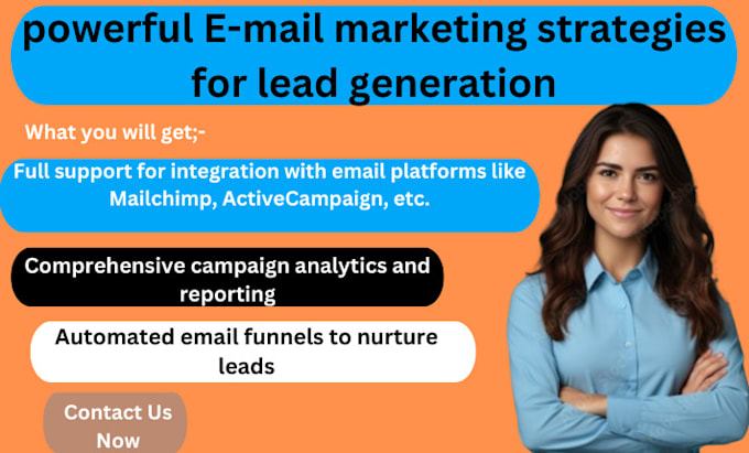 Gig Preview - Create powerful e mail retargeting marketing strategies for lead generation