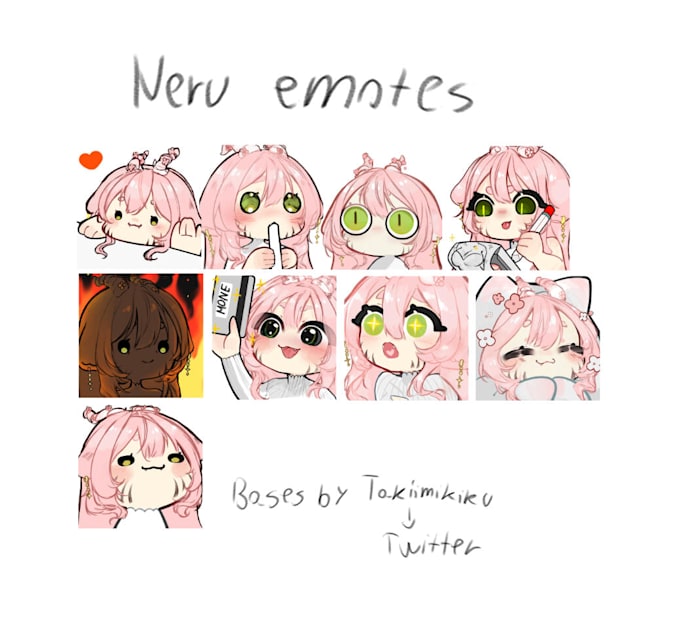 Gig Preview - Create cute litttle emotes