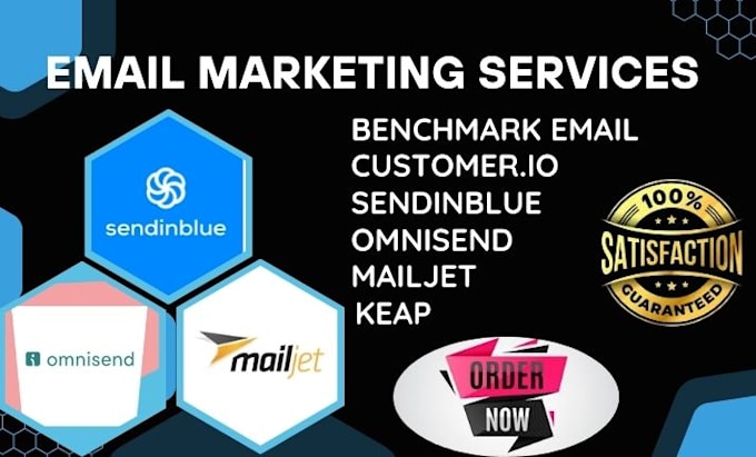 Gig Preview - Do benchmark, sendinblue, omnisend, mailjet, brevo email marketing services