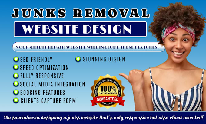 Bestseller - design junk removal website, cleaning, junk website for a junk removal business