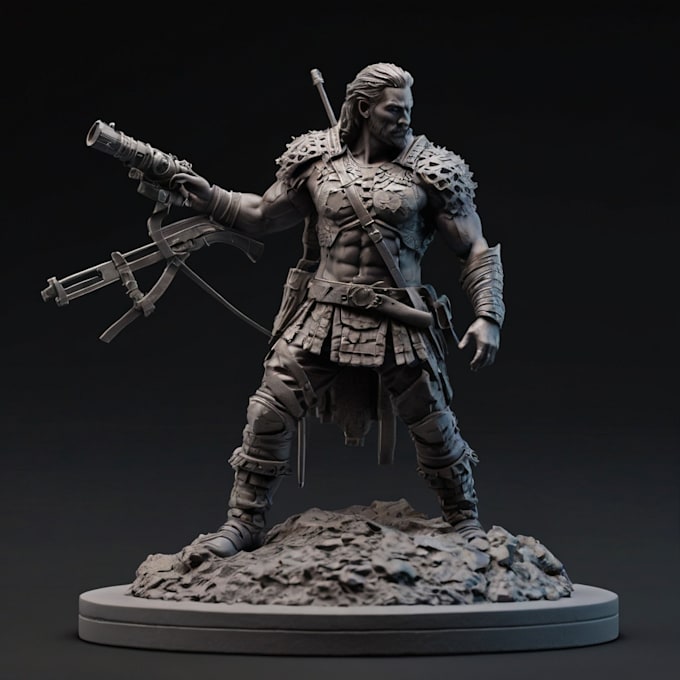 Gig Preview - Sculpt 3d miniature, 3d figure, 3d character, statue, warhammer for 3d printing