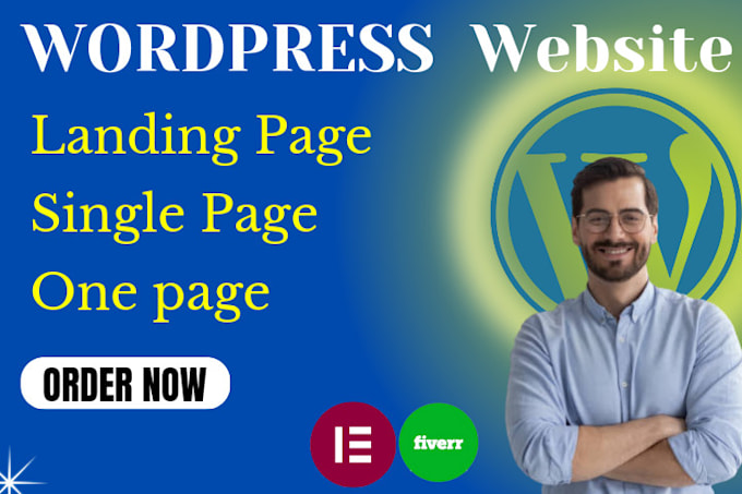 Gig Preview - Design a landing page or redesign website in wordpress