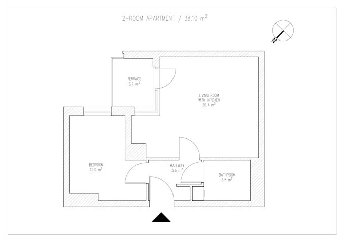 Gig Preview - Create 2d floor plan in autocad