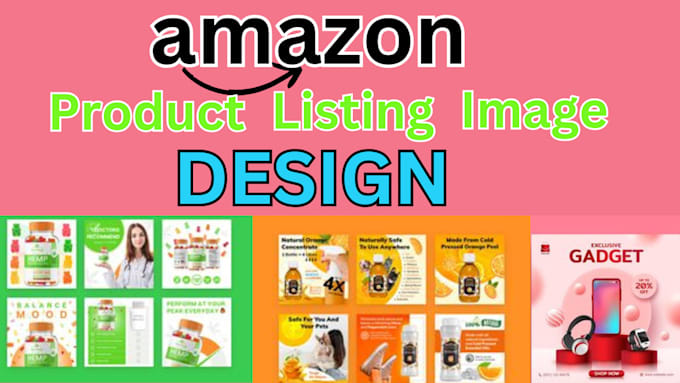 Gig Preview - Do amazon product listing, amazon product image listing, amazon infographic