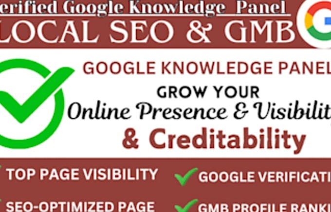 Gig Preview - Claim, and edit, create google knowledgepanel, for you, and brand, company