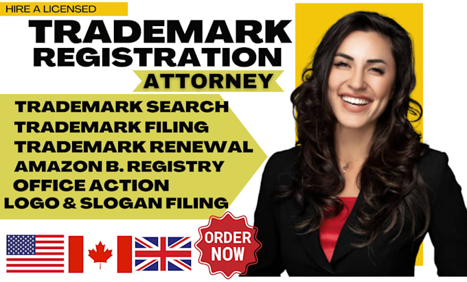 Gig Preview - Be your US licensed trademark attorney for your trademark registration on uspto