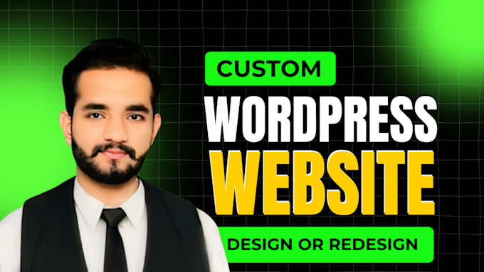 Gig Preview - Build custom wordpress website, revamp, woocommerce store and elementor expert