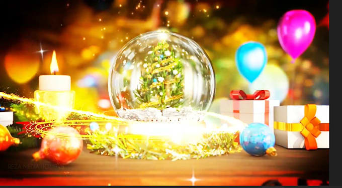 Gig Preview - Do 3d christmas animation video new year video animation and christmas card