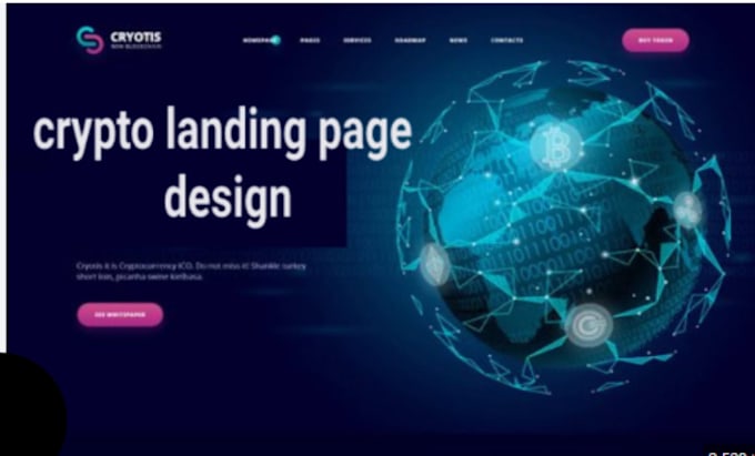 Gig Preview - Design crypto landing page, nft website, crypto website, tokenomics, roadmap