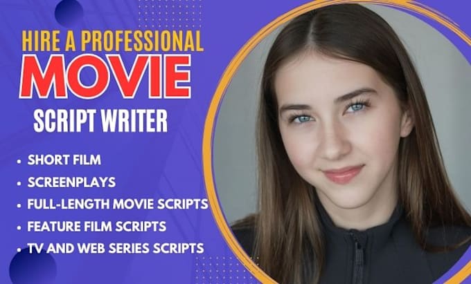 Gig Preview - Be screenplay writer, movie script screenplay writer, TV treatment screenwriter