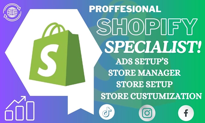 Gig Preview - Do shopify facebook ads instagram ads, shopify marketing to boost shopify sales