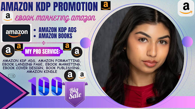 Gig Preview - Do best amazon kdp book promotion book publishing amazon kdp ads book marketing