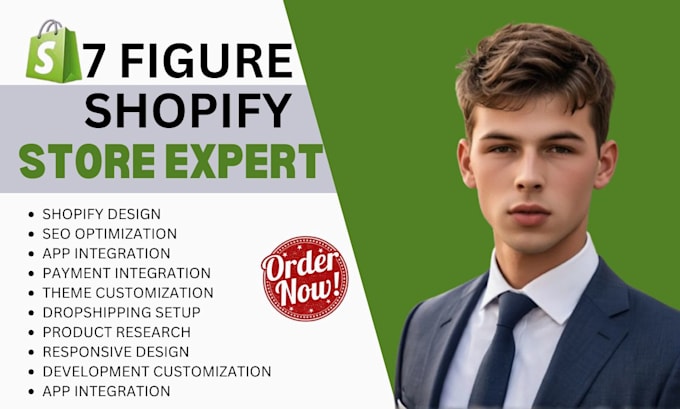 Gig Preview - Create 7 figure branded cosmetics store, shopify website for your skincare store