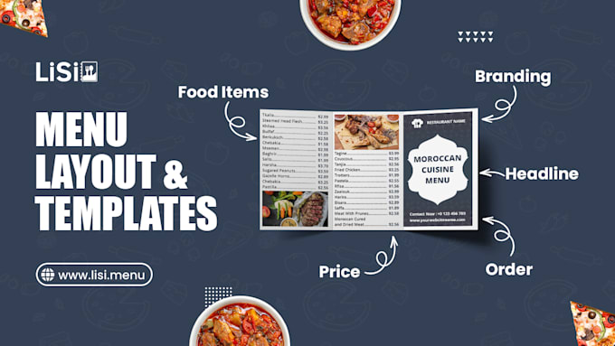 Gig Preview - Design an eye catching food flyer or menu to boost your sale