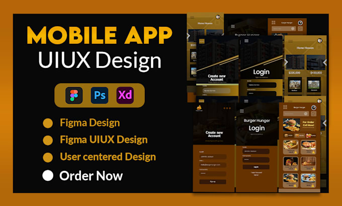 Gig Preview - Do ui ux design, app design, mobile app design, website design