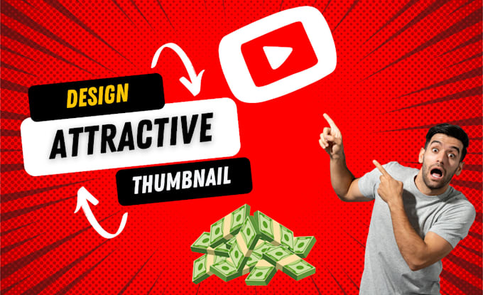 Gig Preview - Design attractive youtube thumbnail within 1 hour