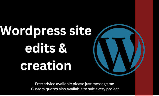 Gig Preview - Create or edit your wordpress website