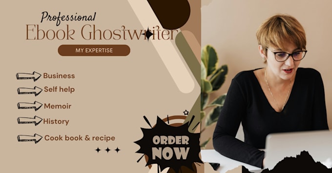 Gig Preview - Be your ebook ghostwriter, nonfiction book writer, self help ebook writer