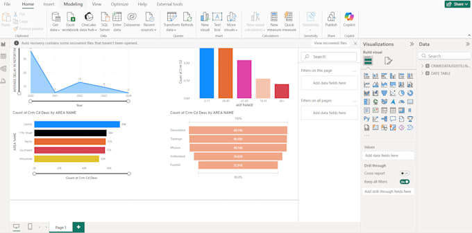 Gig Preview - Extract, analyse and visualise data with power bi tableau excel