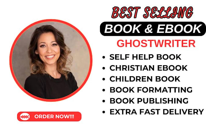 Gig Preview - Do ebook writer, ebook ghostwriter, self help book writer, christian book writer