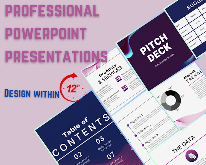 Gig Preview - Design professional powerpoint PPT, pitch deck, or canva presentation