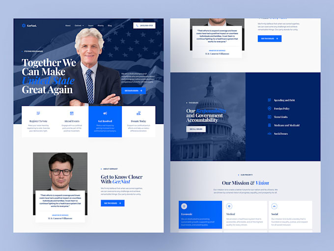 Gig Preview - Create election website for your political campaign  using wix