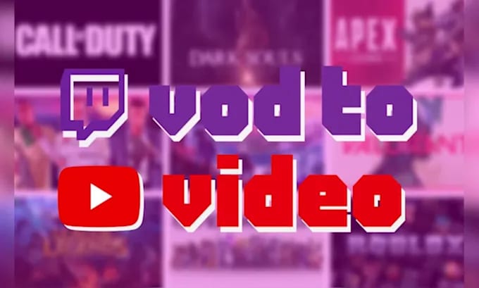 Gig Preview - Edit twitch and kick stream vod into youtube highlight video