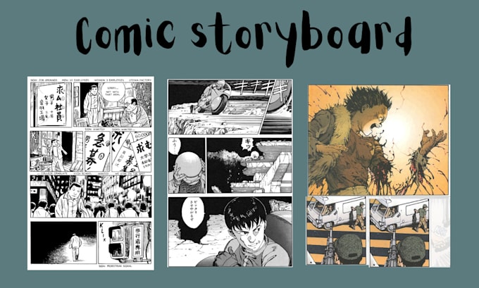 Gig Preview - Draw comic storyboard comic panel comic strip manga page