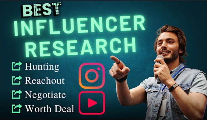 Gig Preview - Find the best instagram influencers for fast business promotion