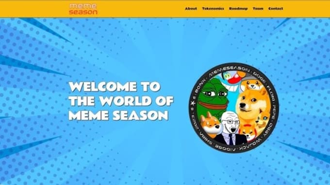 Bestseller - do a meme coin and crypto meme webiste for you