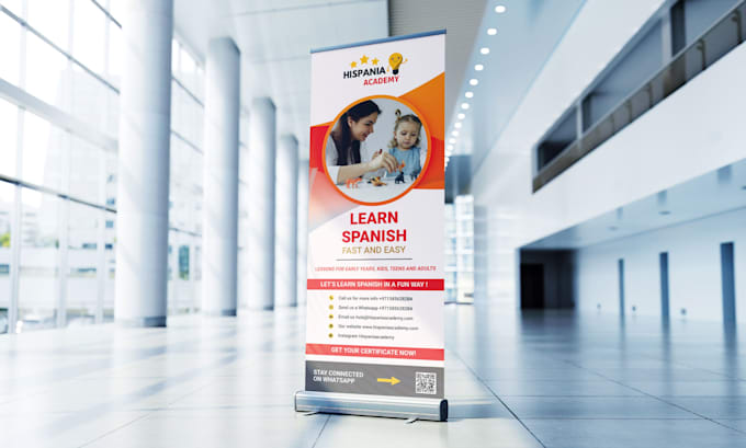 Gig Preview - Do professional roll up banner or retractable banner design