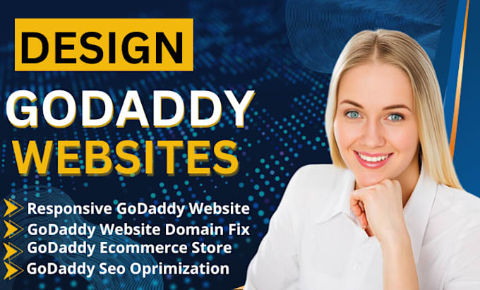 Gig Preview - Godaddy website design godaddy website redesign  develop godaddy website design