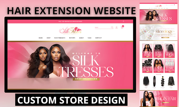 Bestseller - hair extension website shoify hair extension website hair website hair extension