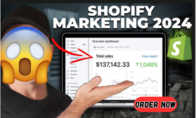 Gig Preview - Do complete shopify marketing to boost shopify sales also shopify promotion