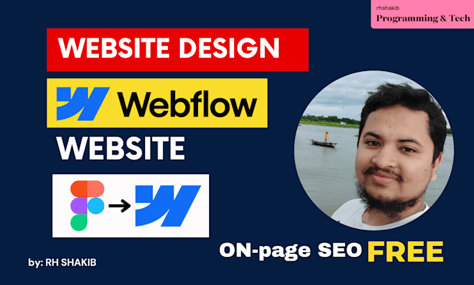 Gig Preview - Design and develop responsive webflow website, figma to webflow expert