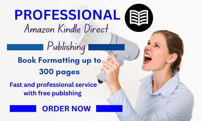 Gig Preview - Format ebook for amazon kdp book publishing and book design