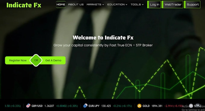 Gig Preview - Develop forex trading website, forex broker, web trader, stock trading app, crm