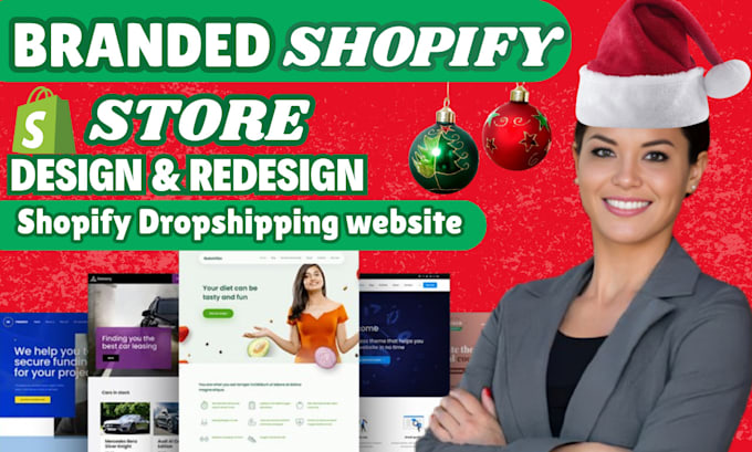 Gig Preview - Clone edit duplicate redesign and revamp shopify store for holiday seasons