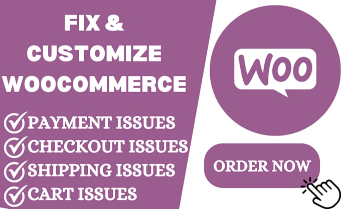 Gig Preview - Fix woocommerce issues, payment issues, shipping issues, checkout cart issues