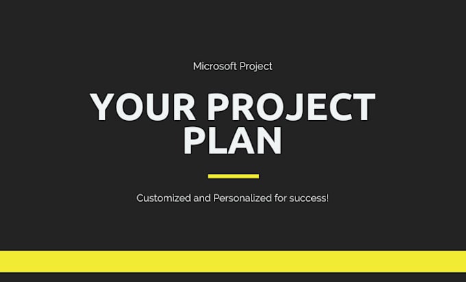 Gig Preview - Create a professional project plan using ms project