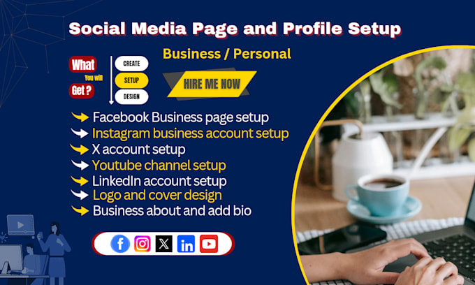 Bestseller - setup and design your social media pages organically