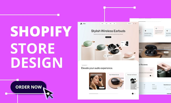 Gig Preview - Be your shopify expert, do shopify store design, shopify dropshipping website