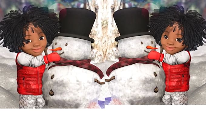 Gig Preview - Make 3d animation video 3d christmas animation merry christmas video santa claus