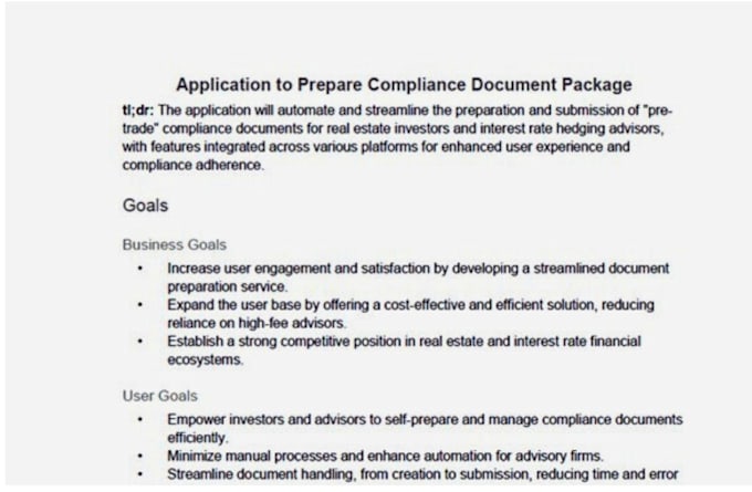 Gig Preview - Create a comprehensive product requirements document prd